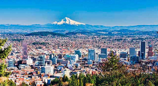 PDX Airport is located 6 miles (10 km) northeast of Portland downtown.